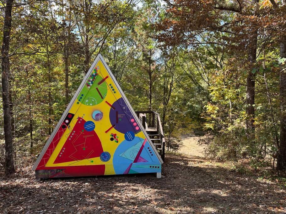 Bohamia - Cozy A-Frame Glamp On 268 Acre Forest Retreat Talladega Exterior foto
